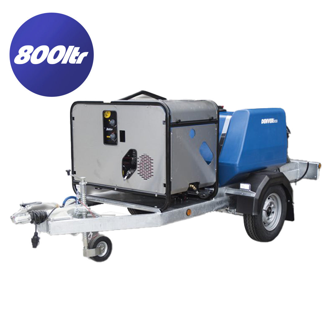 Veloclean högtryckssläp 800 liter hetvatten
